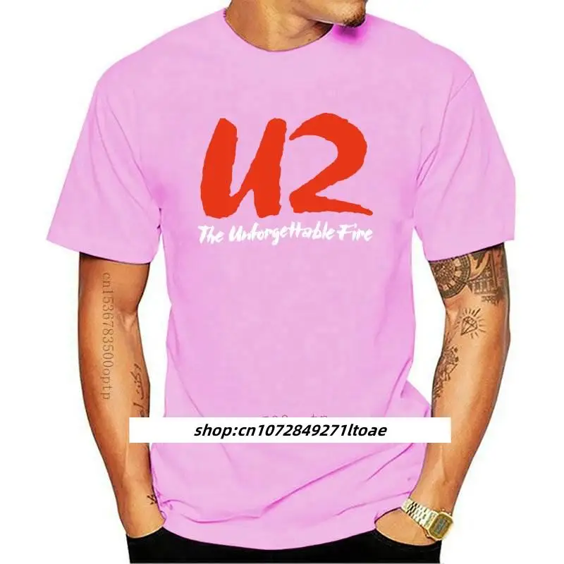 Abbigliamento Uomo Rare New U2 Vintage 1985 Tour T Shirt Reprint Us Sz Vendita Calda Promo