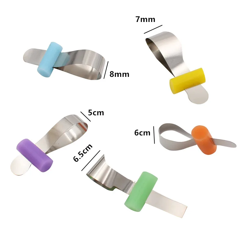 20Pcs Dental Forming Sheet Metal Matrix Matrices Band Retainerless With Rubber Retainer Dental Orthodontic Material Matrice