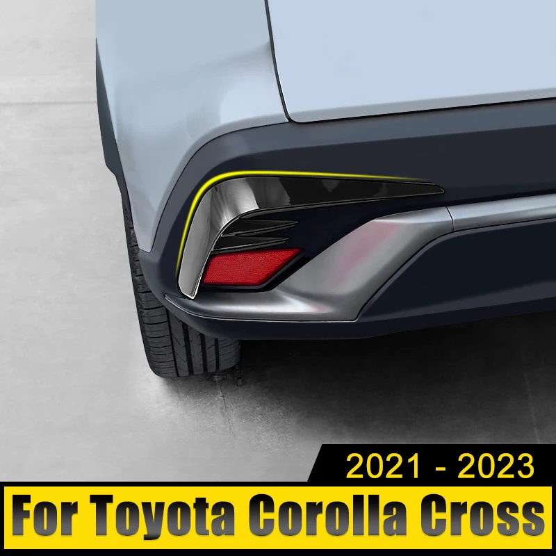 Per Toyota Corolla Cross Xg10 2021 2022 2023 Hybrid Abs Car Front Head Light Faro Copertura Della Lampada Trim Molding Frame Stickers
