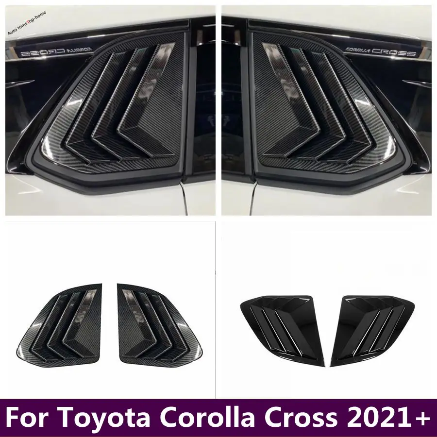 Per Toyota Corolla Cross 2021 - 2023 Esterno Side Vent Window Louvers Car Rear Quarter Spoiler Panel Per Parasole Cover Trim