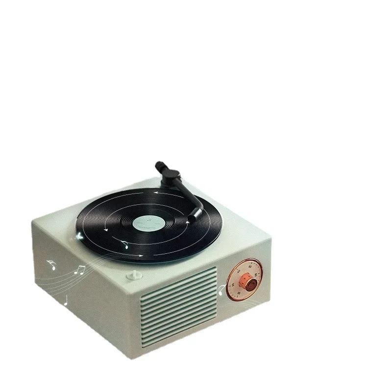 Altoparlante Bluetooth In Vinile Wireless Intelligente Jukebox Subwoofer Audio Piccolo Radio Musicale Retrò Per Ragazze Mini Portatile