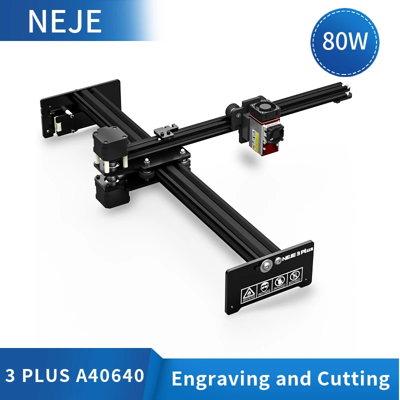 Neje 3 Plus 32-Bit 30/50/80W Cnc Desktop Mini Incisore Laser Wireless, Taglierina, Router Di Legno, Incisione, Macchina Da Taglio