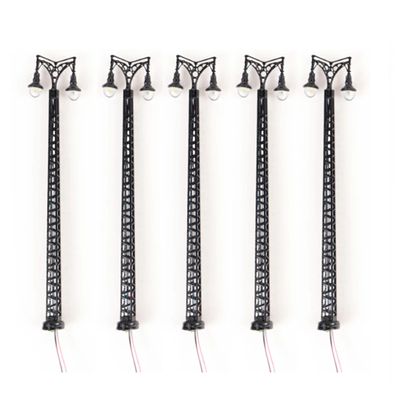 5Pcs Reticolo Albero Light Gauge H0 Modello Di Layout Della Luce Layout Del Giardino Modello Decorazione Dell'Edificio
