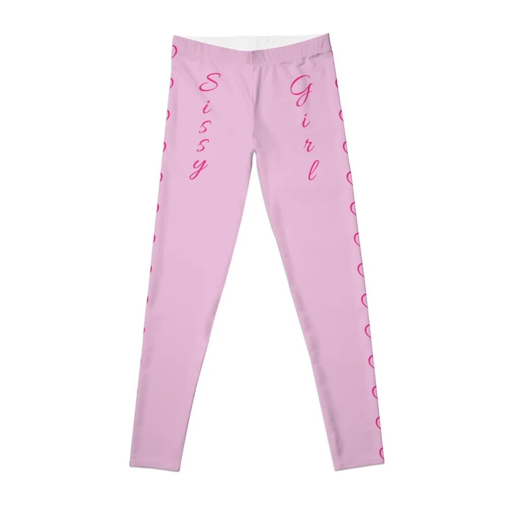 Sissy Girl Pink Hearts On Pink Leggings Abbigliamento Sportivo Da Donna Sportivo Donna Palestra Fitness Leggings Donna Fitness Abbigliamento Da Palest