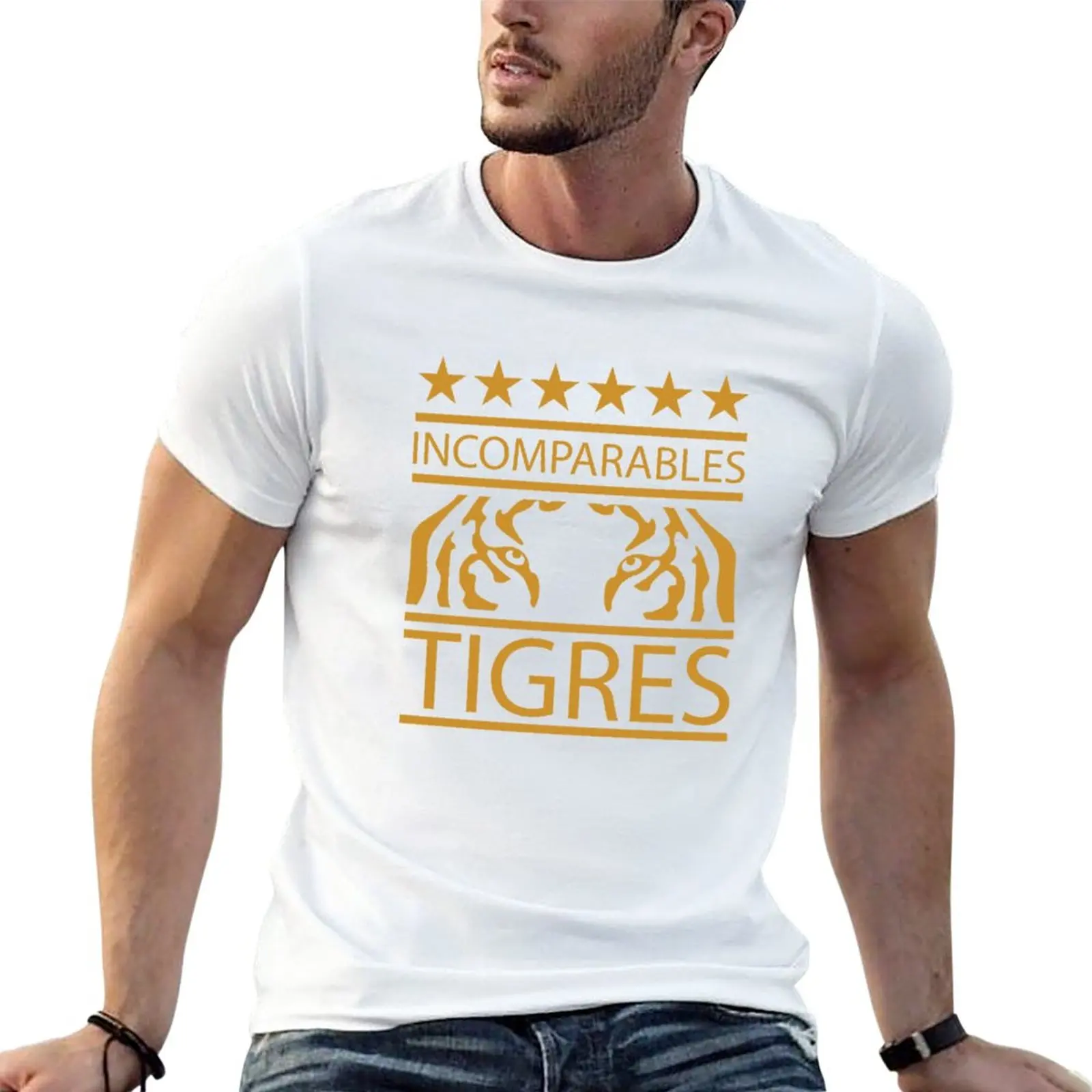 Tigres Uanl De Mexico T-Shirt Sweat Shirt Top Abbigliamento Per Uomo
