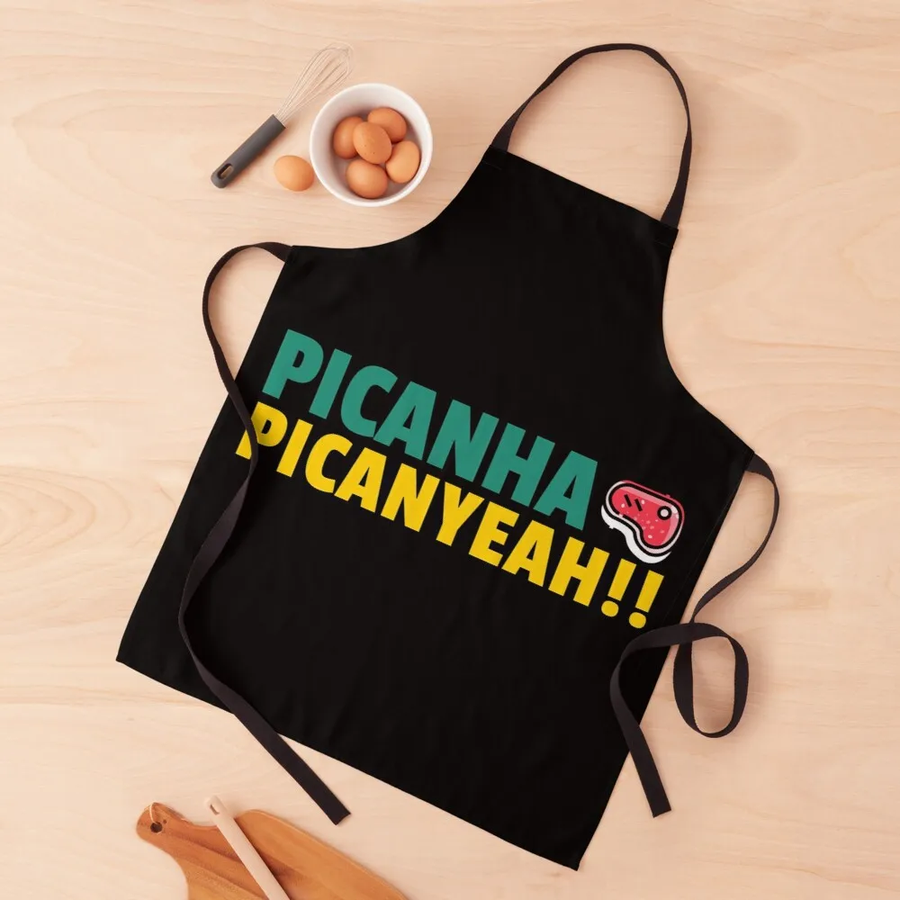 Picanha Picanyeah Meat Bbq Tee Grembiule Donna Grembiule Da Lavoro Grembiule Alla Moda