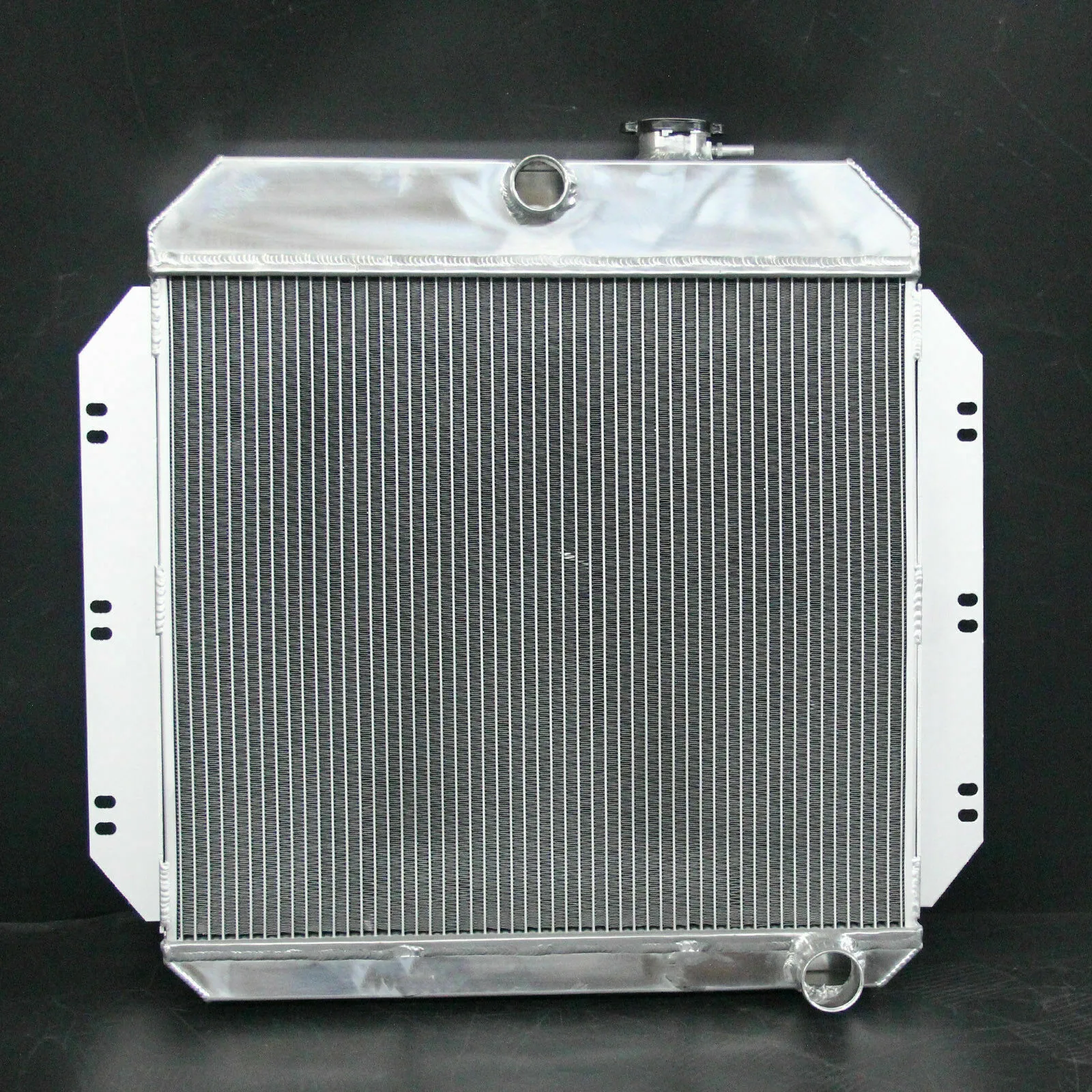 2 Row Aluminum Radiator For 1960-1962 1961 Chevy C10/C20/C30/K10/K20/Apache Truck Pickup Suburban L6 V8 1961