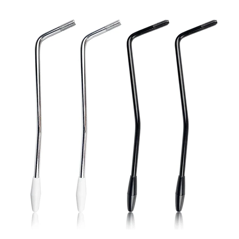 4 Pezzi 6Mm Thread Tremolo Arm Whammy Bar, Braccio Tremolo In Metallo Con Punta Per Sistema Tremolo Per Chitarra Elettrica Stratocaster