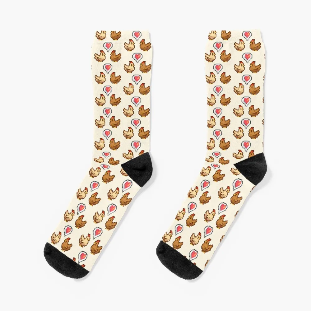 Stardew Valley Chicken Love Socks Calzini Da Uomo In Cotone Calzini Da Uomo