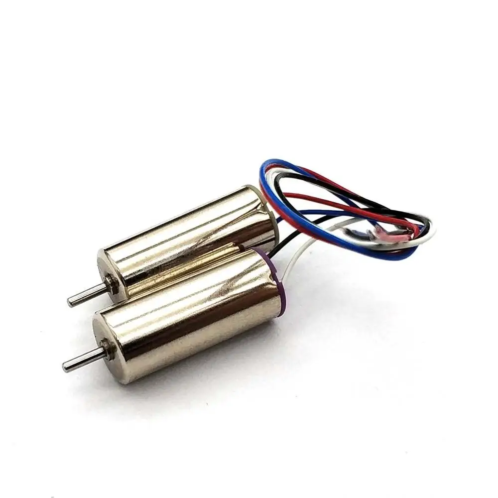 1Pair 714 Coreless Motor 4.2V 58000Rpm High Speed Motors For Rc Model Airplane Large Power Hollow Cup Motor Shaft Dia 1.1Mm