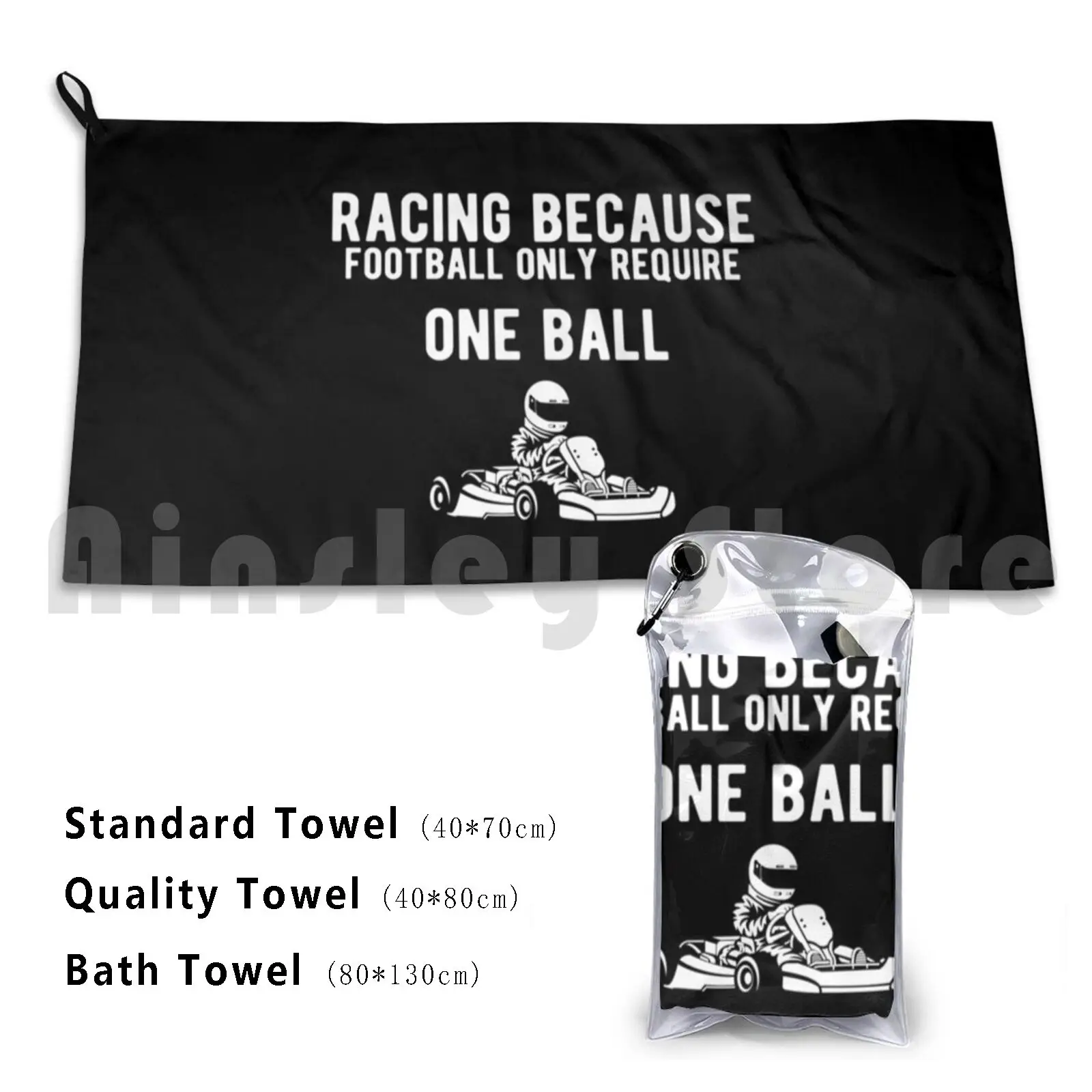 Towel Funny Gokart Racing Car Driver Graphic 1530 Racer Racing Automotive Auto Jdm