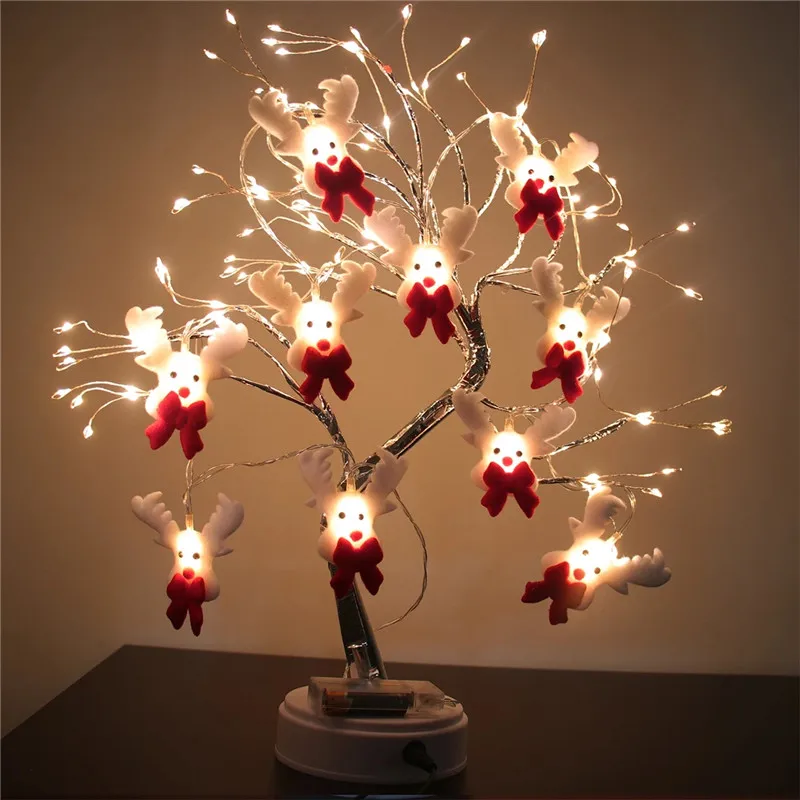Luci Di Capodanno 10Led String Lights Christmas Snowman Fairy Lights Outdoor Garland Curtain String Festive Christmas Party