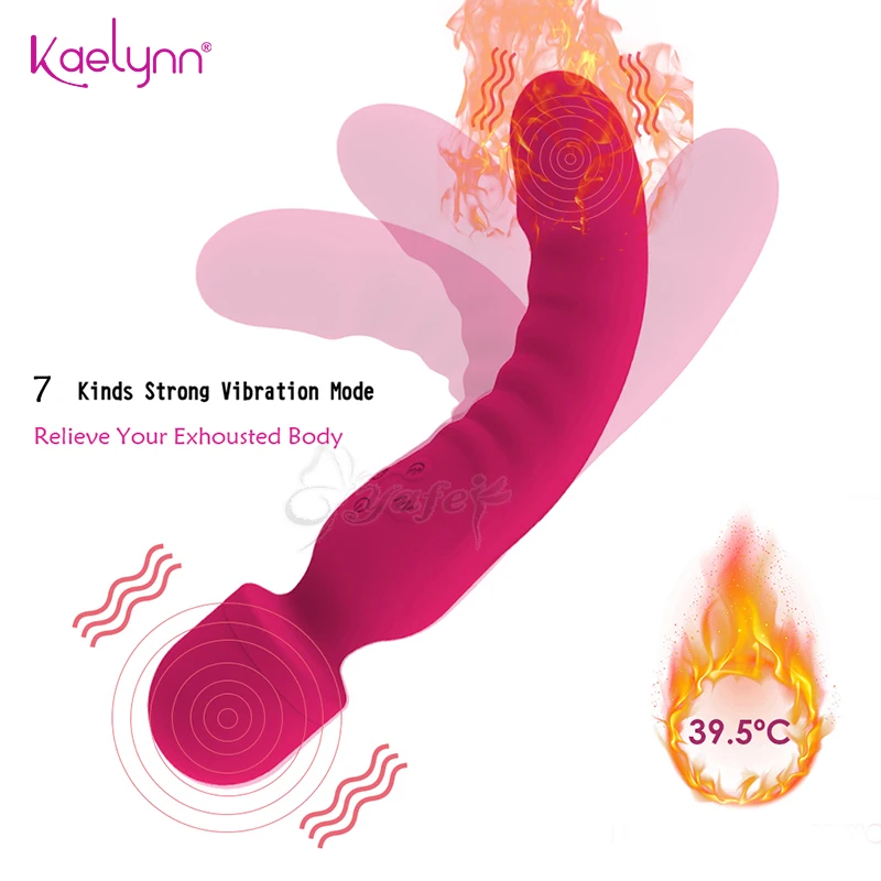 Riscaldamento Potente Bacchetta Magica Vibratore Orale Usb Ricarica Vibratori Clitoride Per Le Donne Massaggiatore Giocattoli Adulti Del Sesso Per Le 