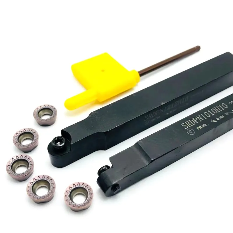 Srdpn Srdpn1010H10 Tool Tool Portautensili Barra Di Alesatura Portautensili Esterno Cnc + 10Pcs Turning R5 Utensile Di Tornitura