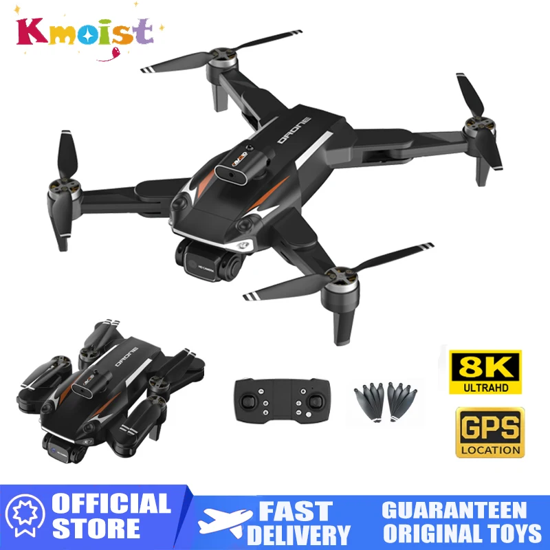 Gps Telecomando Dron Aircraft Brushless Regolabile Doppia Fotocamera Evitamento Ostacoli Light Stream Hd 8K Piegato Antenna Senza Equipaggio
