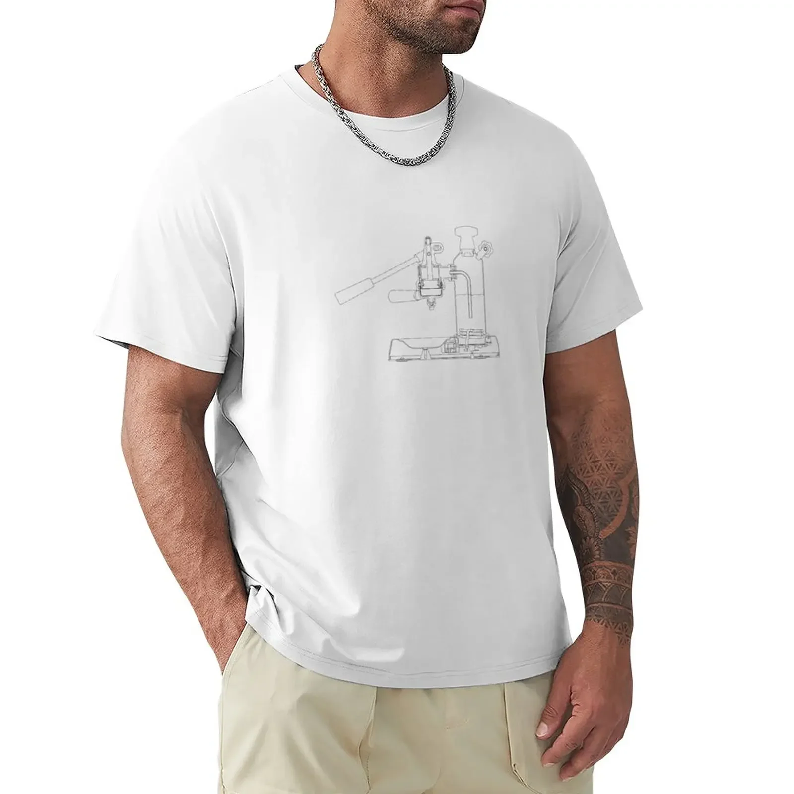La Pavoni Leva Macchina Per Caffè Espresso T-Shirt Camicetta Ventagli Sportivi Mens Graphic T-Shirt Pack
