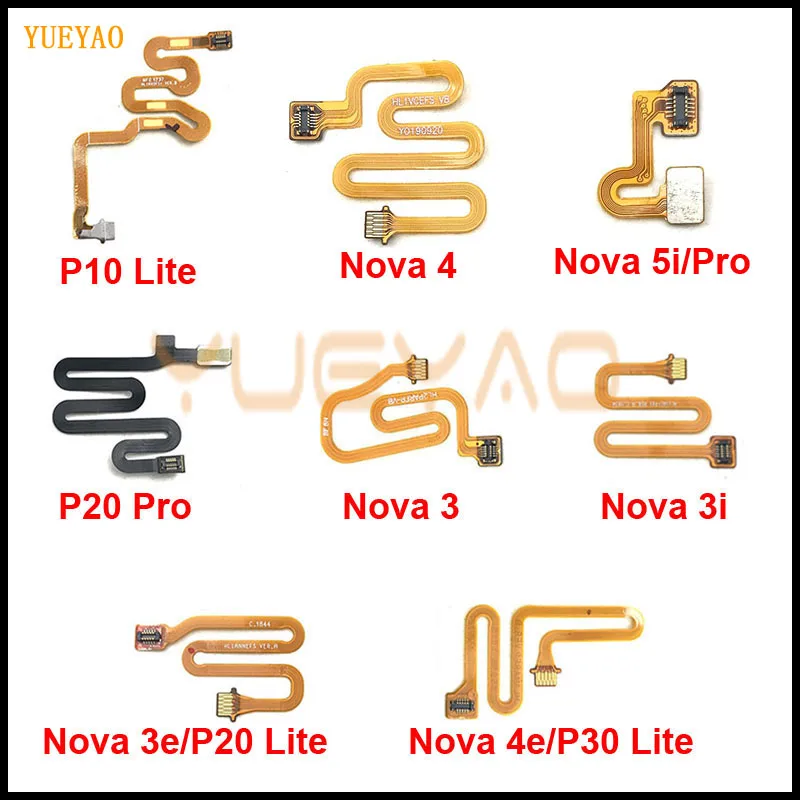 Tasto Home Impronta Digitale Touch Id Connettore Sensore Cavo Flessibile Per Huawei Nova 3 3I 4 4E 5 5I Pro P10 P20 Pro P30 Lite