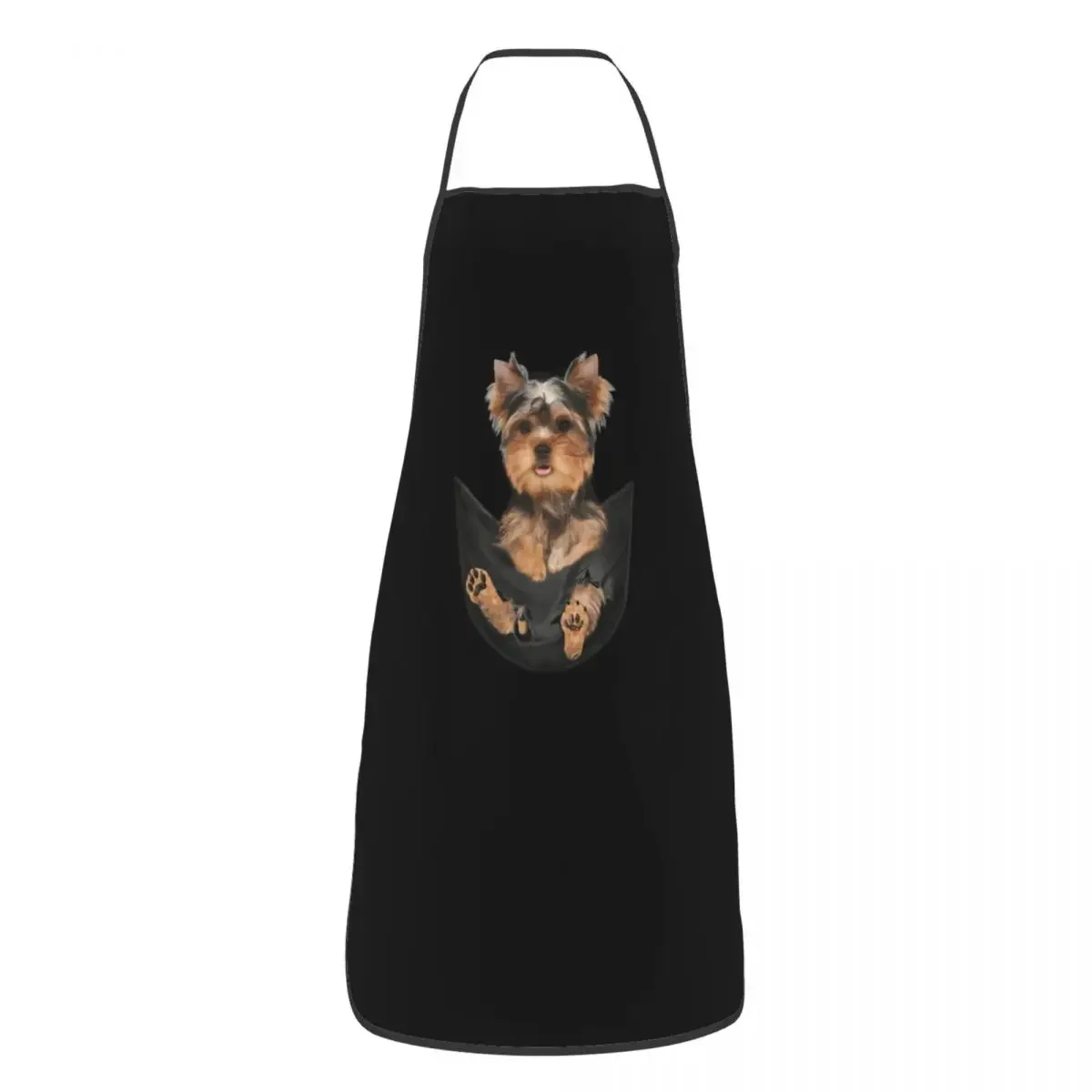 Unisex Yorkshire Terrier In Pocket Kitchen Chef Cooking Grembiule Da Forno Uomo Donna Funny Yorkie Tablier Cuisine For Giardinaggio