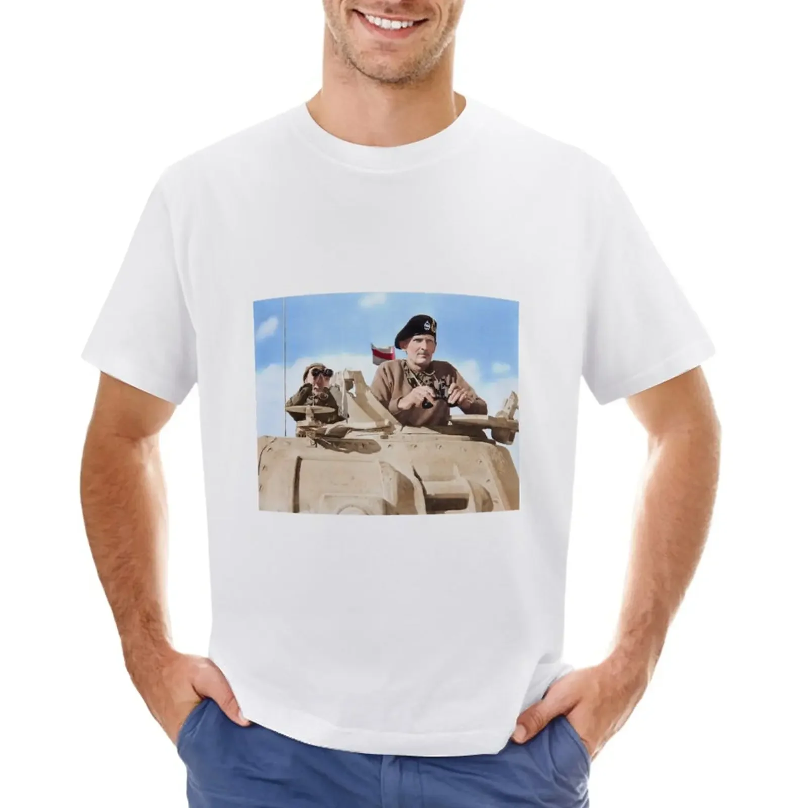 T-Shirt Da Uomo Field Marshal Bell Of Alamein T-Shirt Sweat Blacks