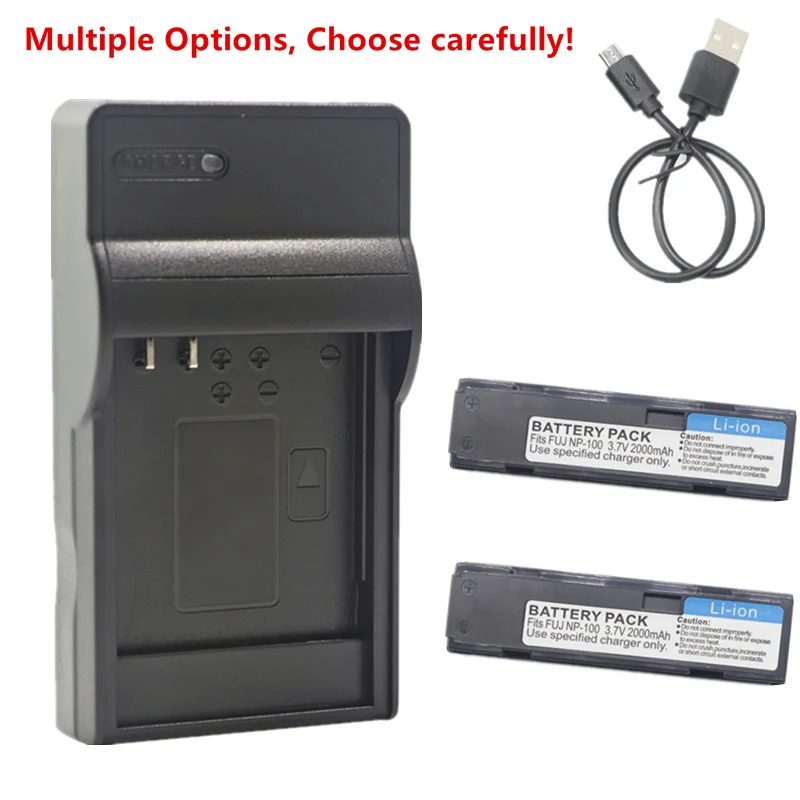 Np-100 Batteria O Caricabatterie Per Fujifilm Ds260 Dx-9 Finepix Mx-500 Mx-600 Mx-600X Mx-700