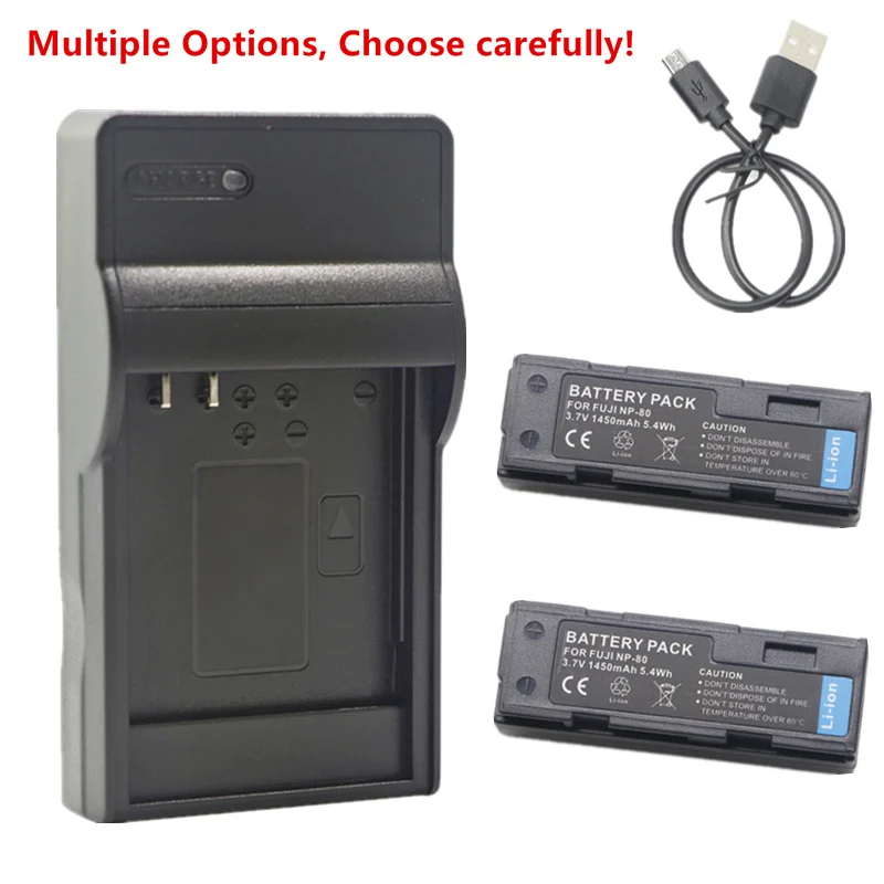 Np-80 Batteria O Caricabatterie Per Fujifilm Finepix 1700Z 2700 2900Z 4800Z 4900Z 6800Z 6900Z Mx-1700 Mx-2700 Mx-2900 Mx-4800 Mx-4900