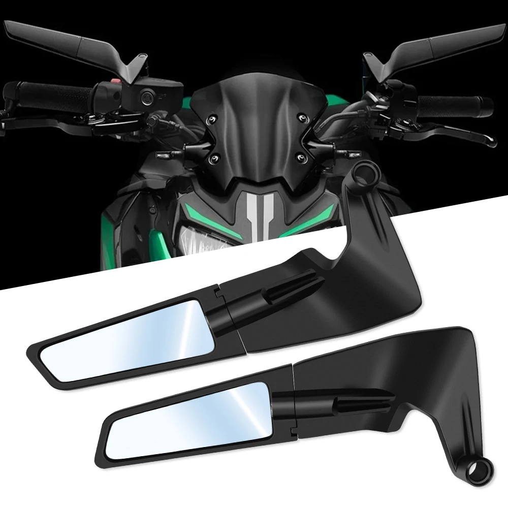 Per Z900 Z650 Specchietti Moto Stealth Winglets Mirror Kit Specchietti Regolabili Specchietti Ala Moto