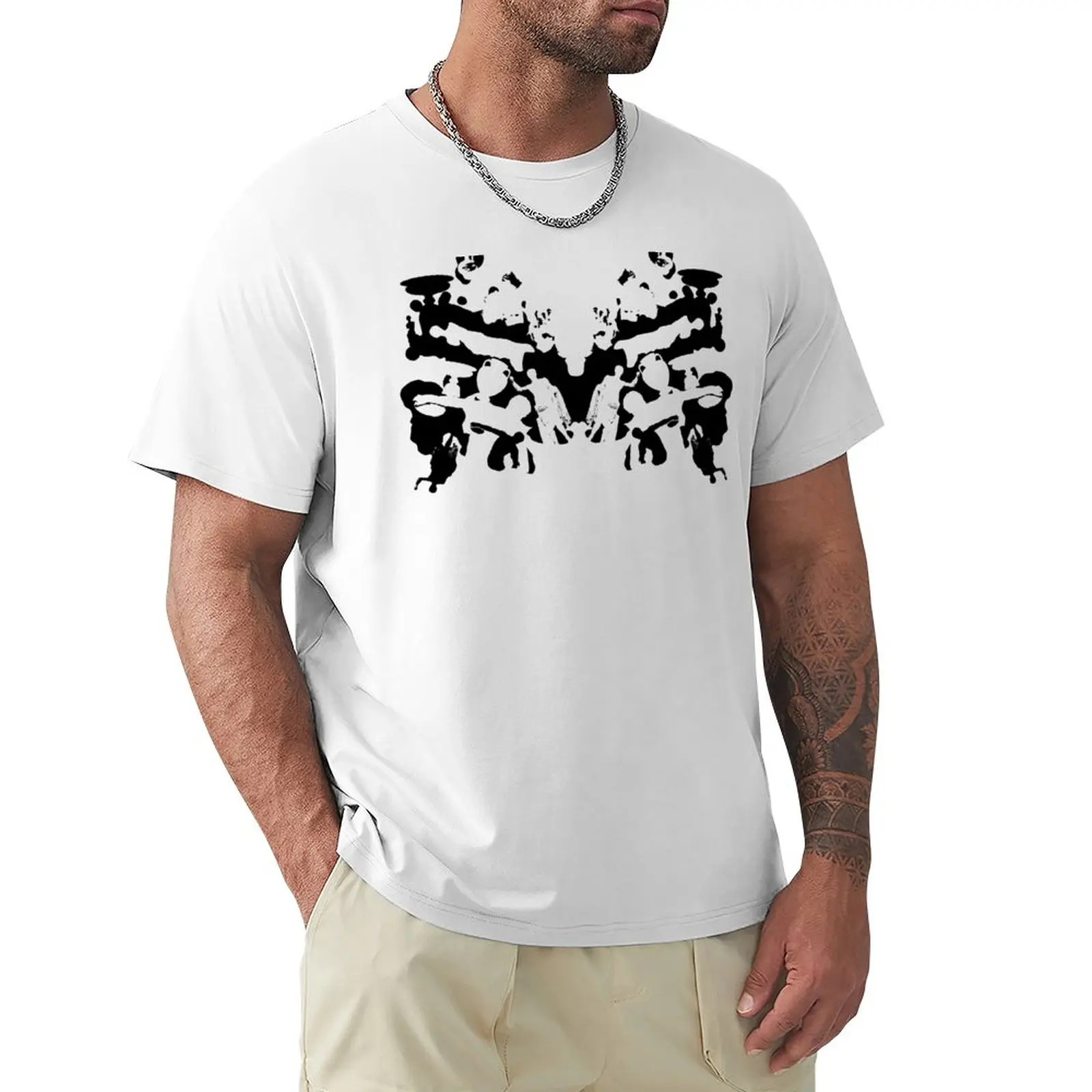 T-Shirt Classica Per Test Dell'Inchiostro Oversize Animal Prinfor Boys Boys Animal Print Magliette Vintage Da Uomo