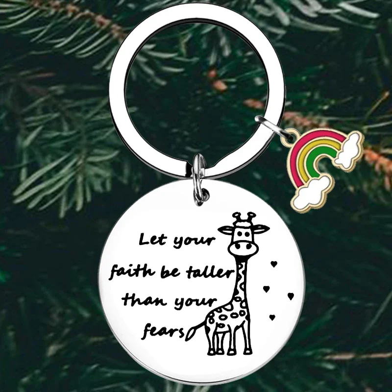 Simpatico Regalo Giraffa Portachiavi Religioso Portachiavi Ciondolo Amanti Giraffa Regalo Amico Famiglia Compleanno Regalo Di Laurea