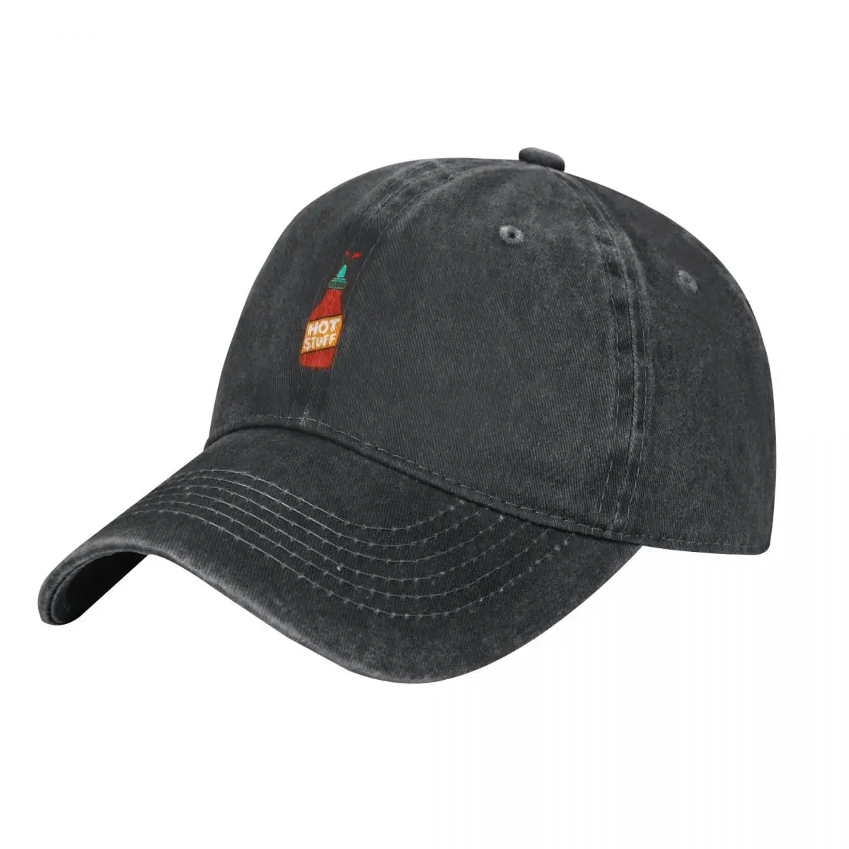 Hot Stuff Hot Sauce Pattern In Peachy Pink Cowboy Hat Fluffy Hat Kids Hat Mens Caps Women'S