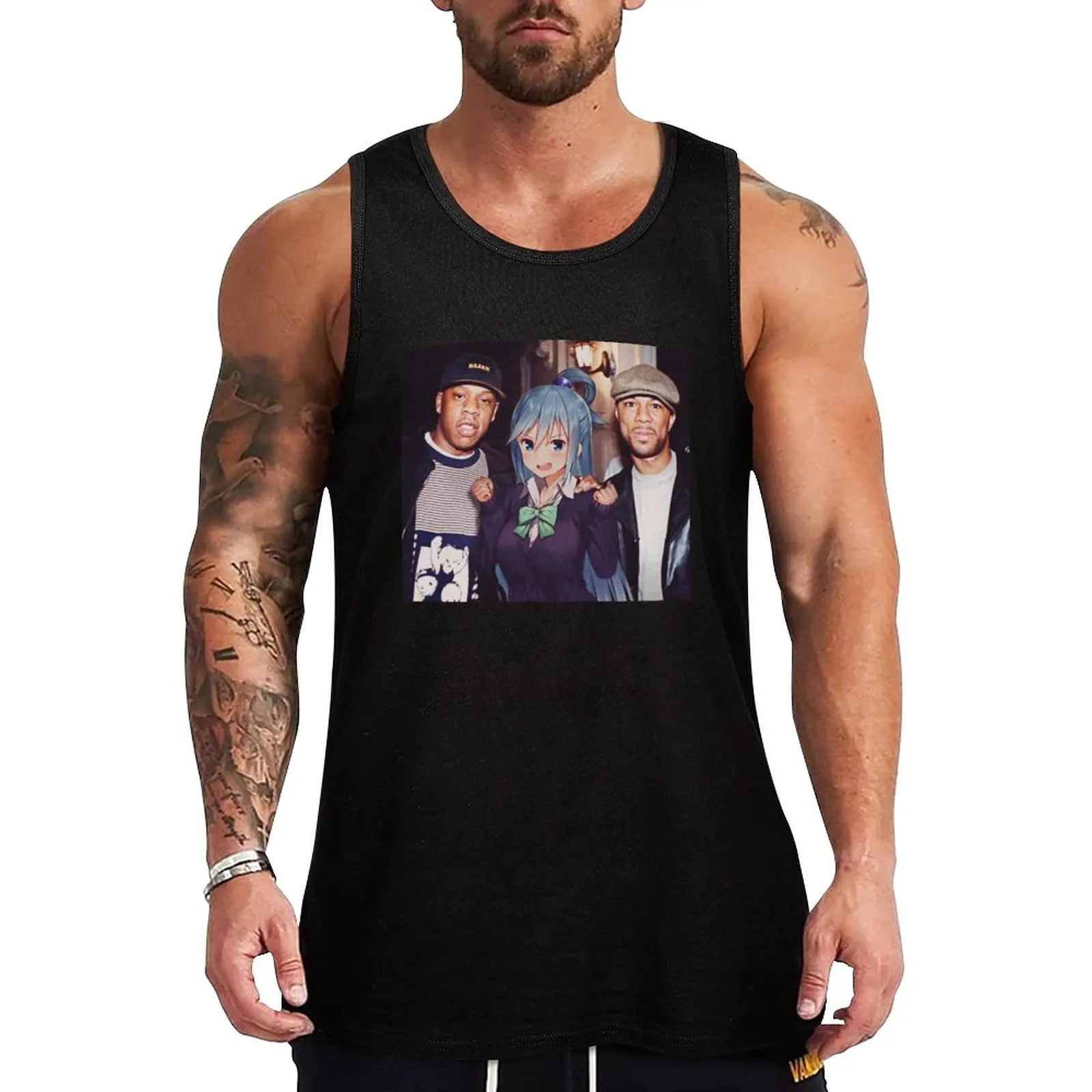 Nuova Impresa Jay-Z. Aqua Canotta Running Shirt Intimo Uomo Abbigliamento Da Palestra Uomo Abbigliamento Estivo Gilet Per Uomo