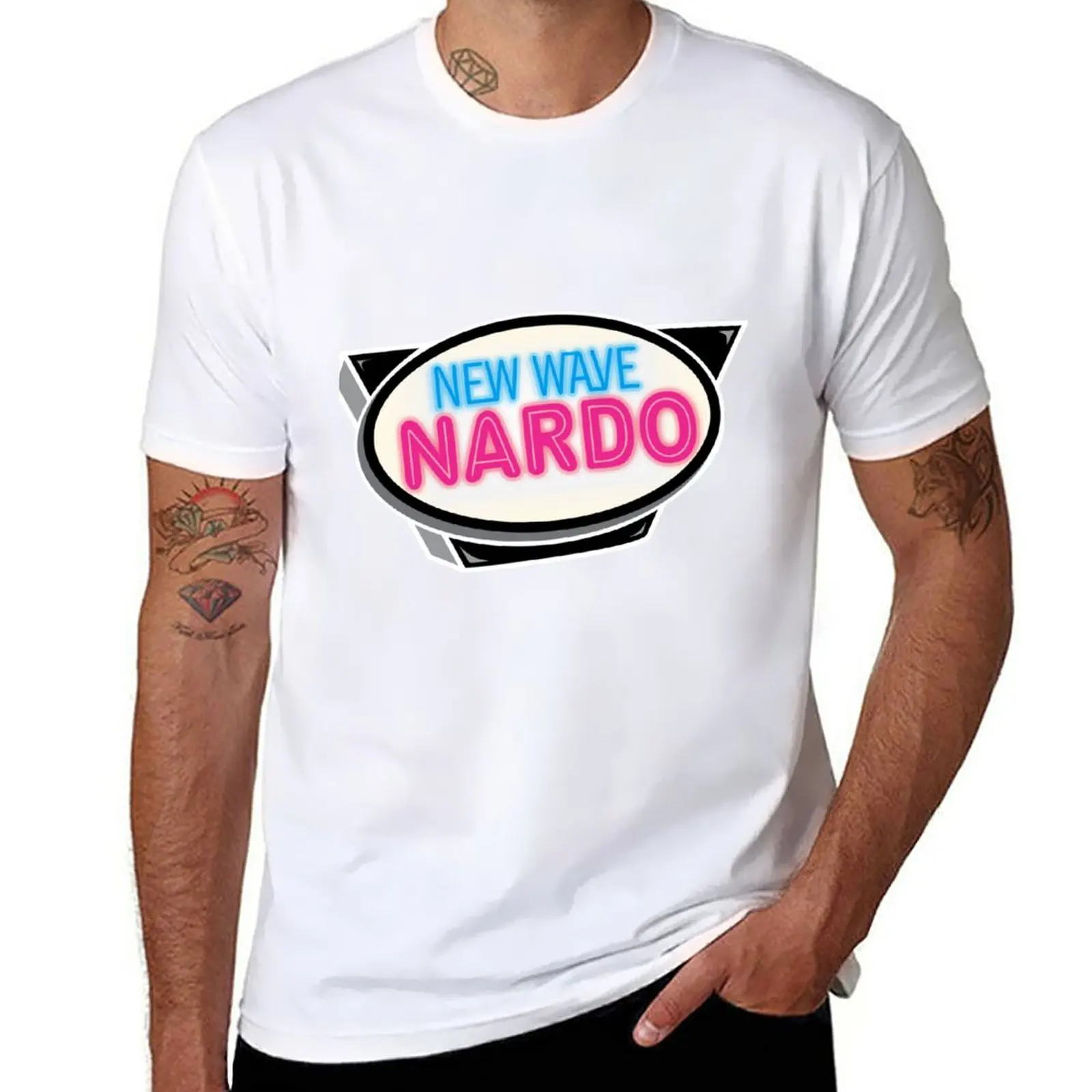 New Wave Nardo Logo T-Shirt Per Un Ragazzo Summer Top T-Shirt Da Uomo