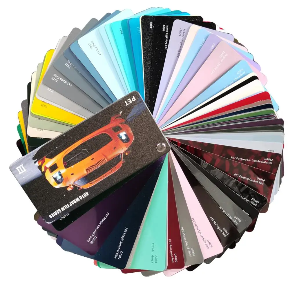 Pet Liner Vinyl Sample Book Wrap Film Wrap Car Wrap Vinyl Swatch Book