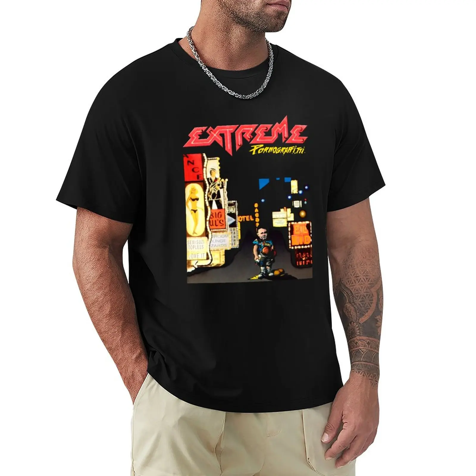 Extreme Band Album For Fans T-Shirt Graphics T Shirt Heavyweight T-Shirt Kawaii Clothes Workout Shirts For Men