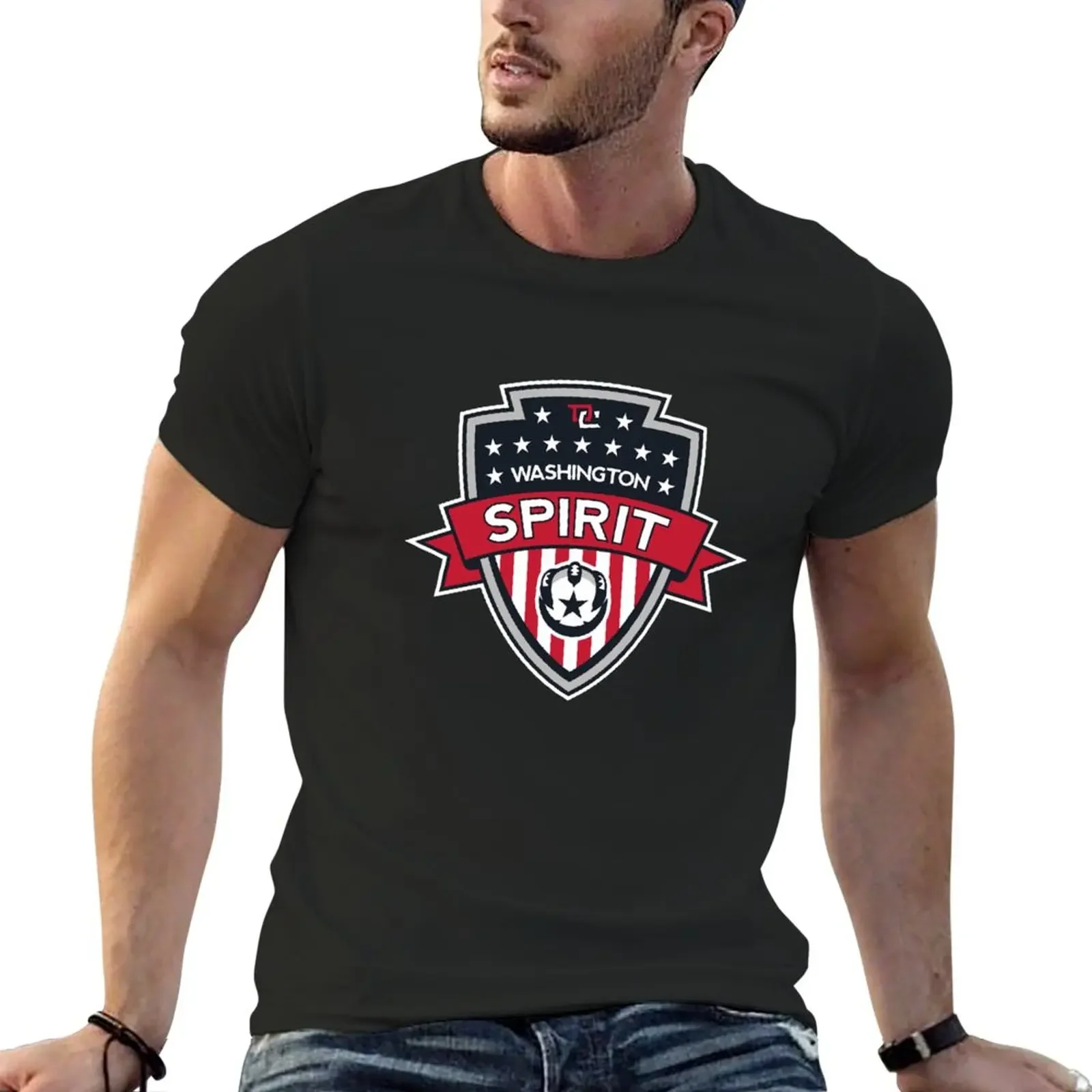 Maglietta Washington Spirit Icon Plus Size Top Abbigliamento Kawaii Magliette Carine Magliette Da Uomo Casual Elegante