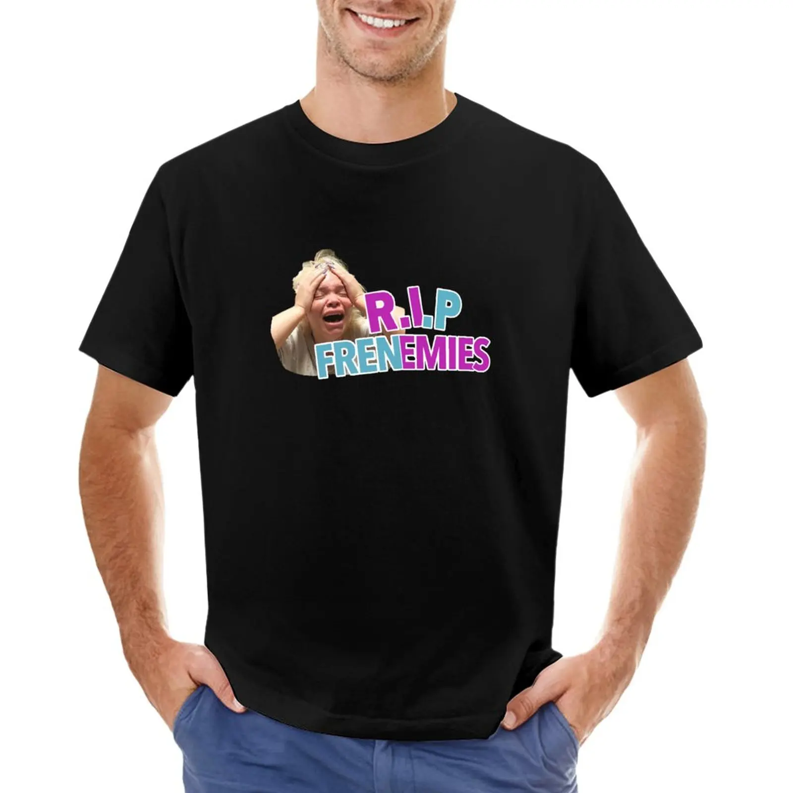 R.I.P Frenemies Iconic/Funny Trisha Paytas T-Shirt Blouse Aesthetic Clothing Summer Clothes Korean Fashion Plain T Shirts Men