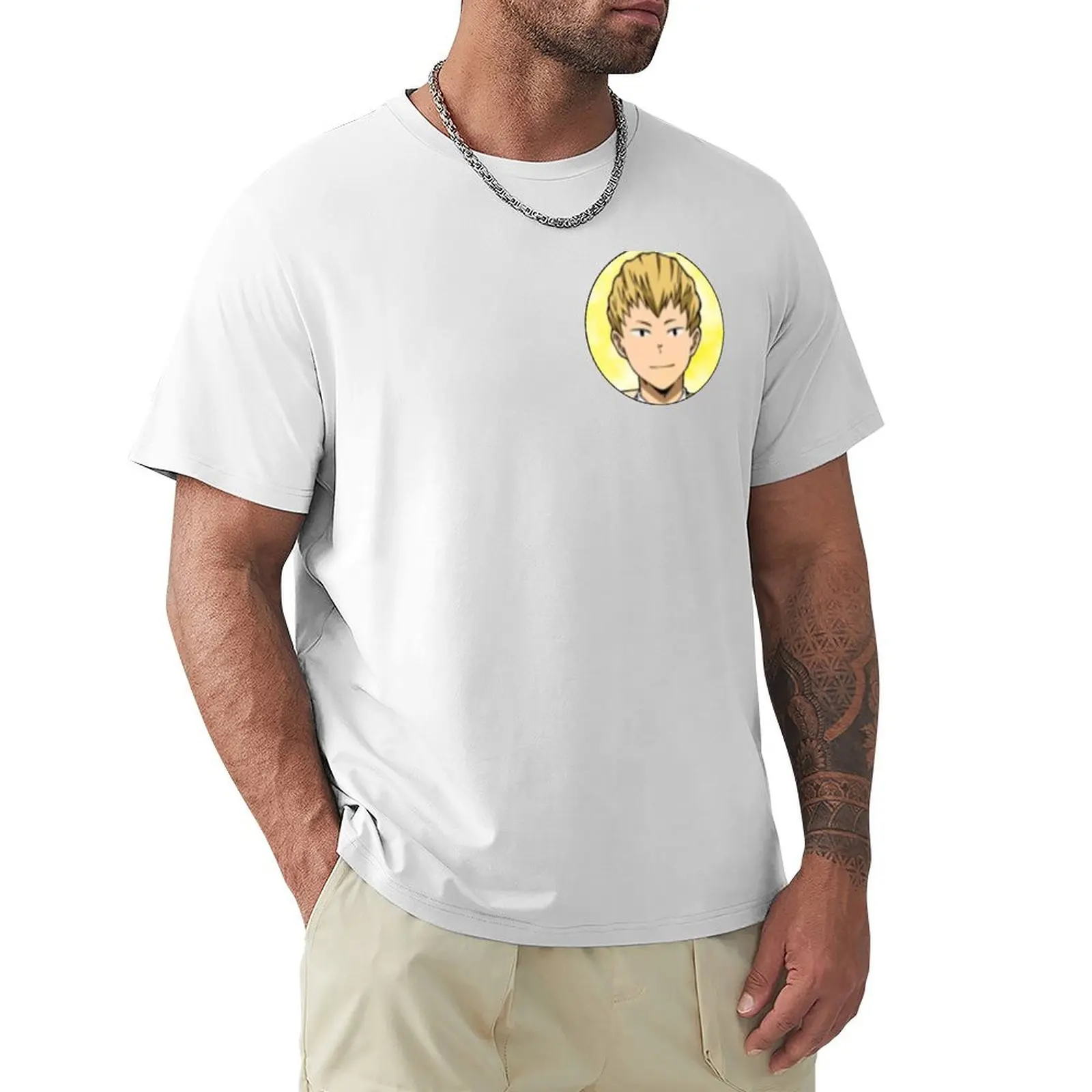 Ojiro Icon (Giallo) T-Shirt Asciugatura Rapida Top Vintage Abbigliamento Vintage Magliette In Cotone Da Uomo