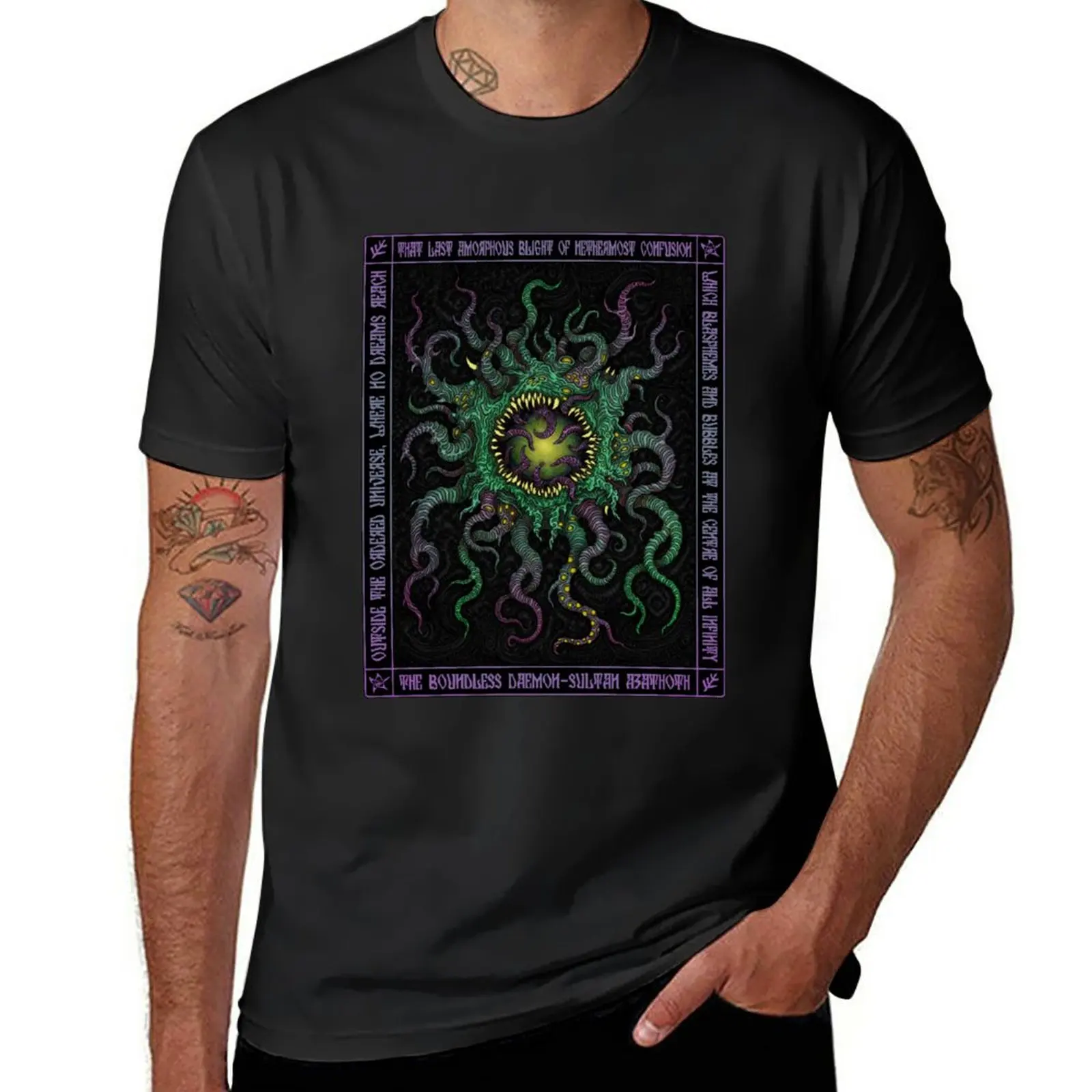 New Azathoth Icon - Azhmodai 2020 T-Shirt Magliette Grafiche Magliette Vuote Magliette Vintage Da Uomo
