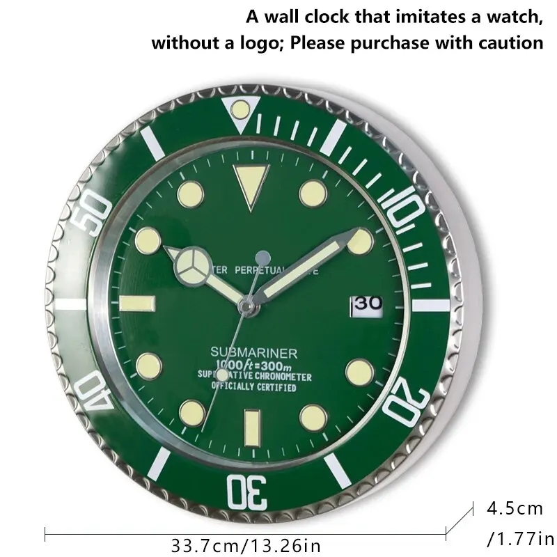 Europaischer Stil Minimalistische Und Modische Quarzuhr, Metall Moderne Leuchtende Wanduhr, Wohnzimmer Dekoration, Kreative