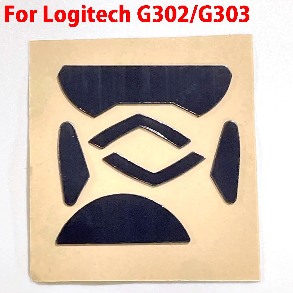 1Set Vendita Calda Piedini Per Mouse Pattini Per Logitech G302 G303 Mouse Wireless Bianco Nero Sostituzione Adesivo Antiscivolo
