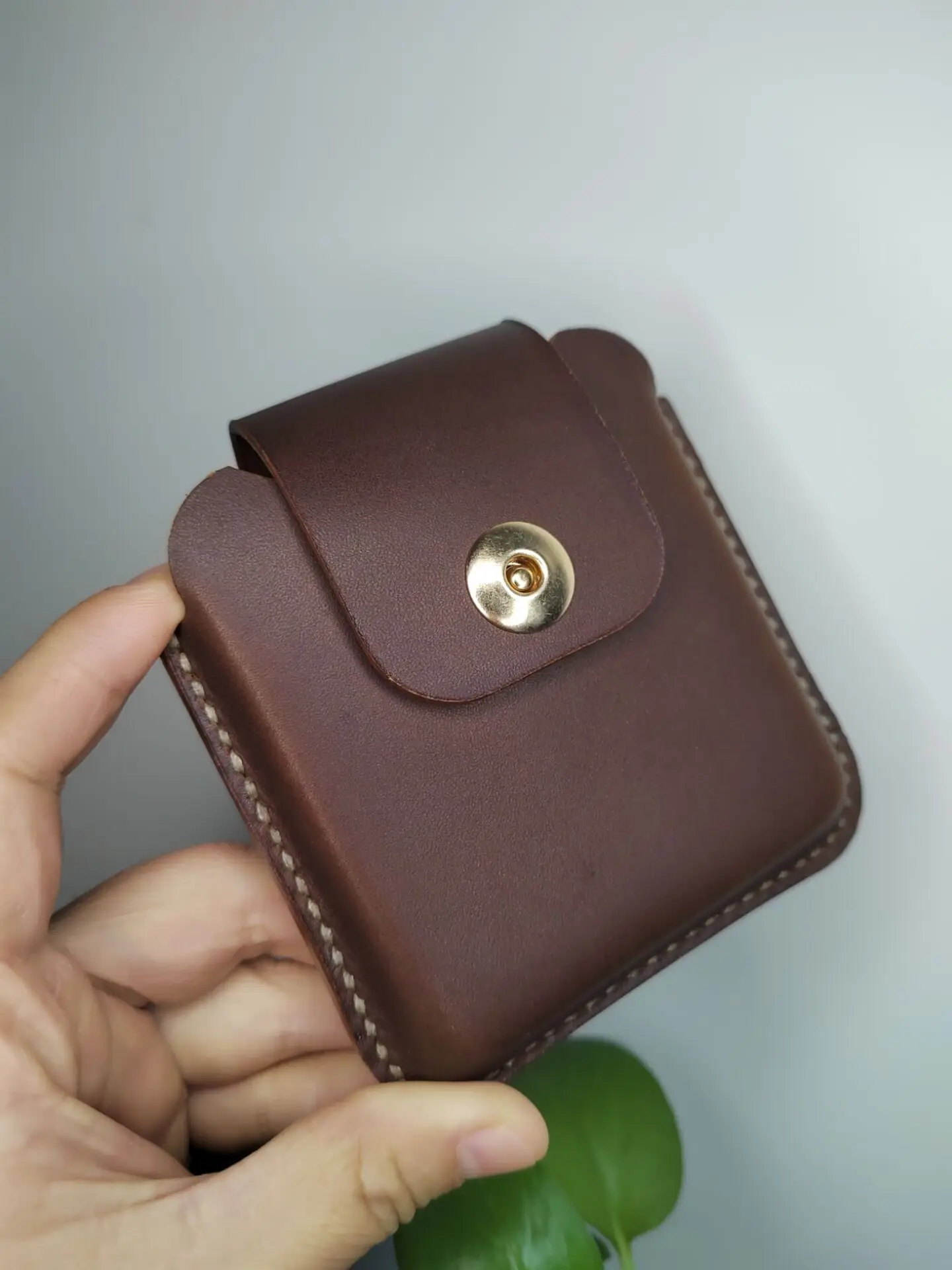 Per Vivo X Flip Holster Pouch Marsupio Da Uomo In Vera Pelle Con Clip Da Cintura