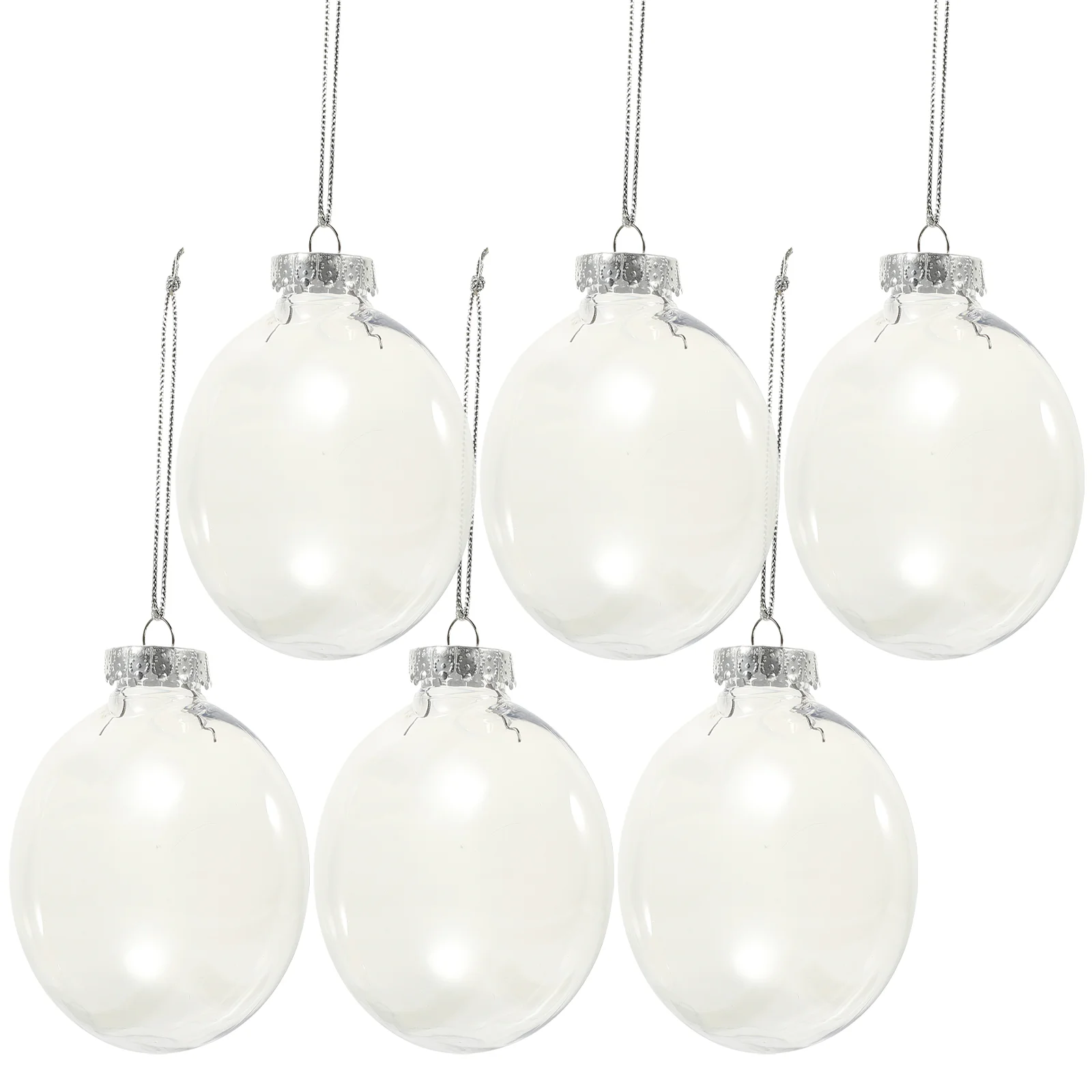 6 Pcs Palle Piatte Di Natale Ornamenti Per Alberi Decorazione Gonfiabile Per Esterni Liquidations Barattolo Di Caramelle Decorativo Riempibile