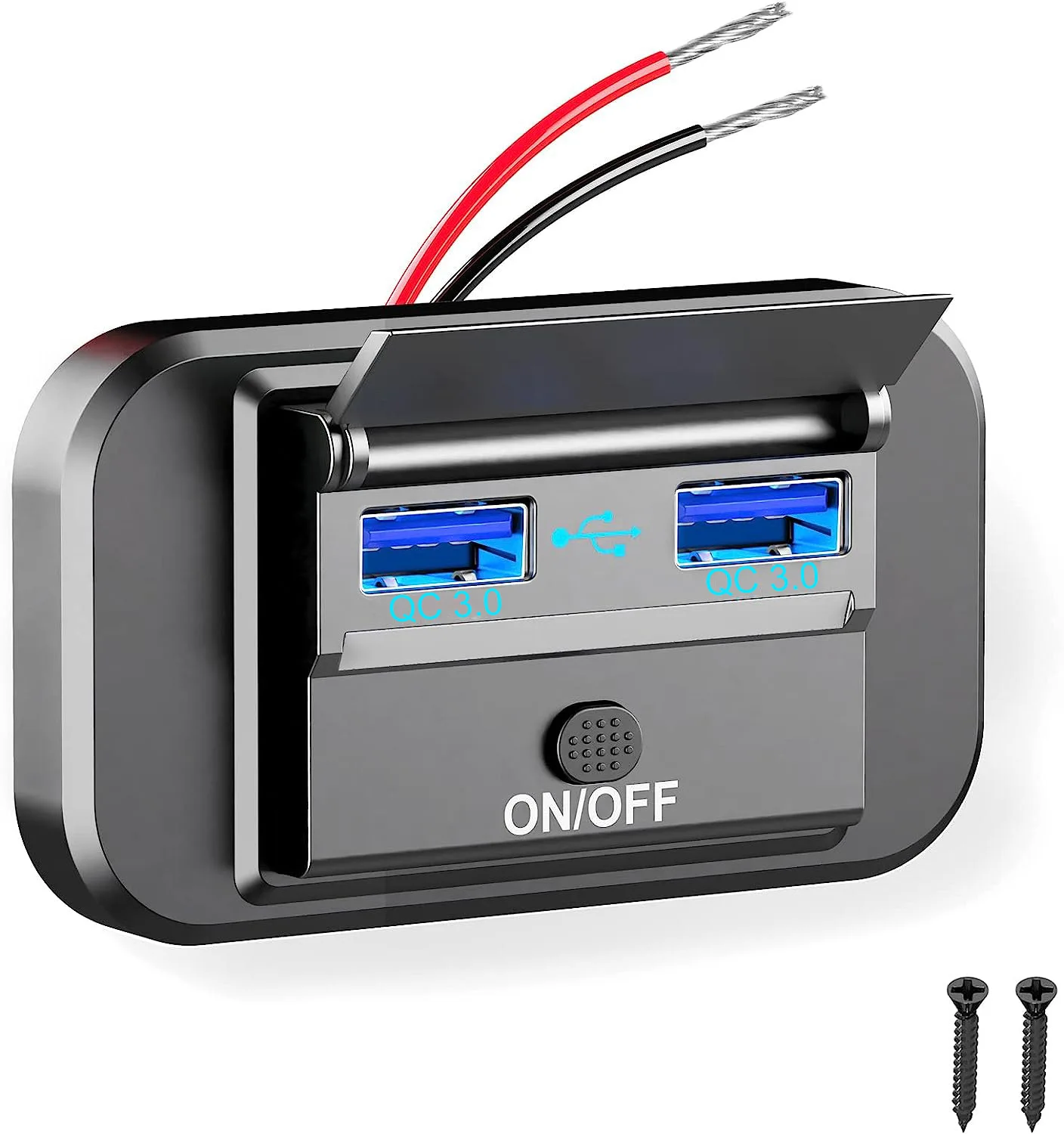 Caricabatterie Dual Usb Veloce Per Adattatore Presa Camper Camper Camper Vw T5 T6 Parti E Accessori Rv