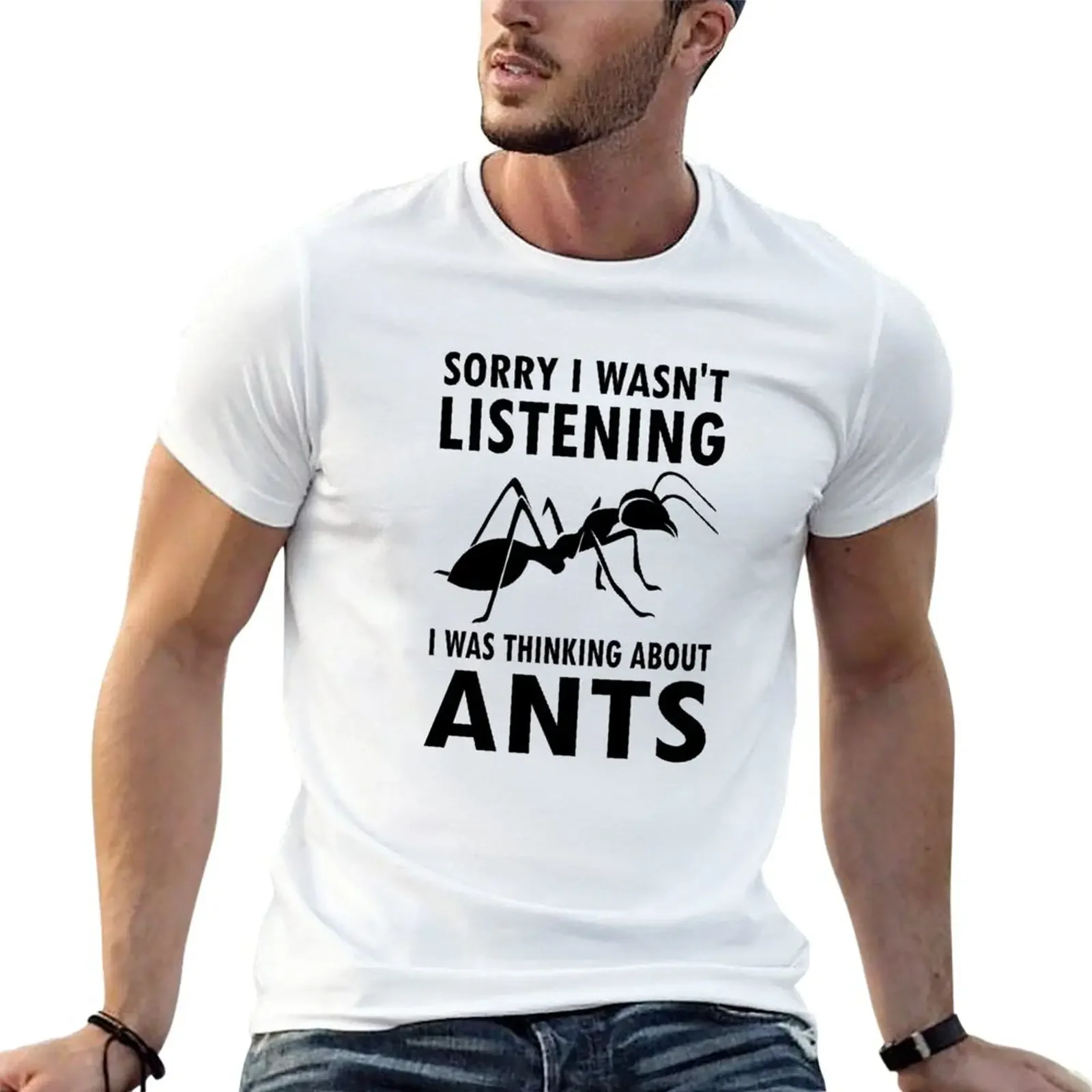 Ero Pensando Alle Formiche Ameisen T-Shirt Plus Size Customs Summer Top Clothes For Men