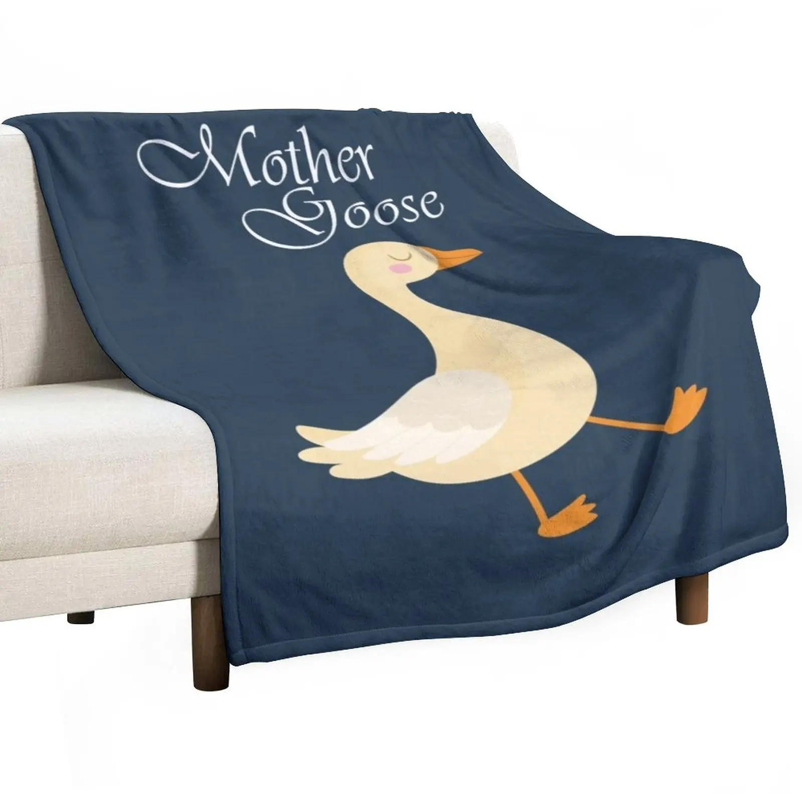New Happy National Mother Goose Day Yellow Mother Goose Throw Coperta Regalo Personalizzato Coperte E Plaid