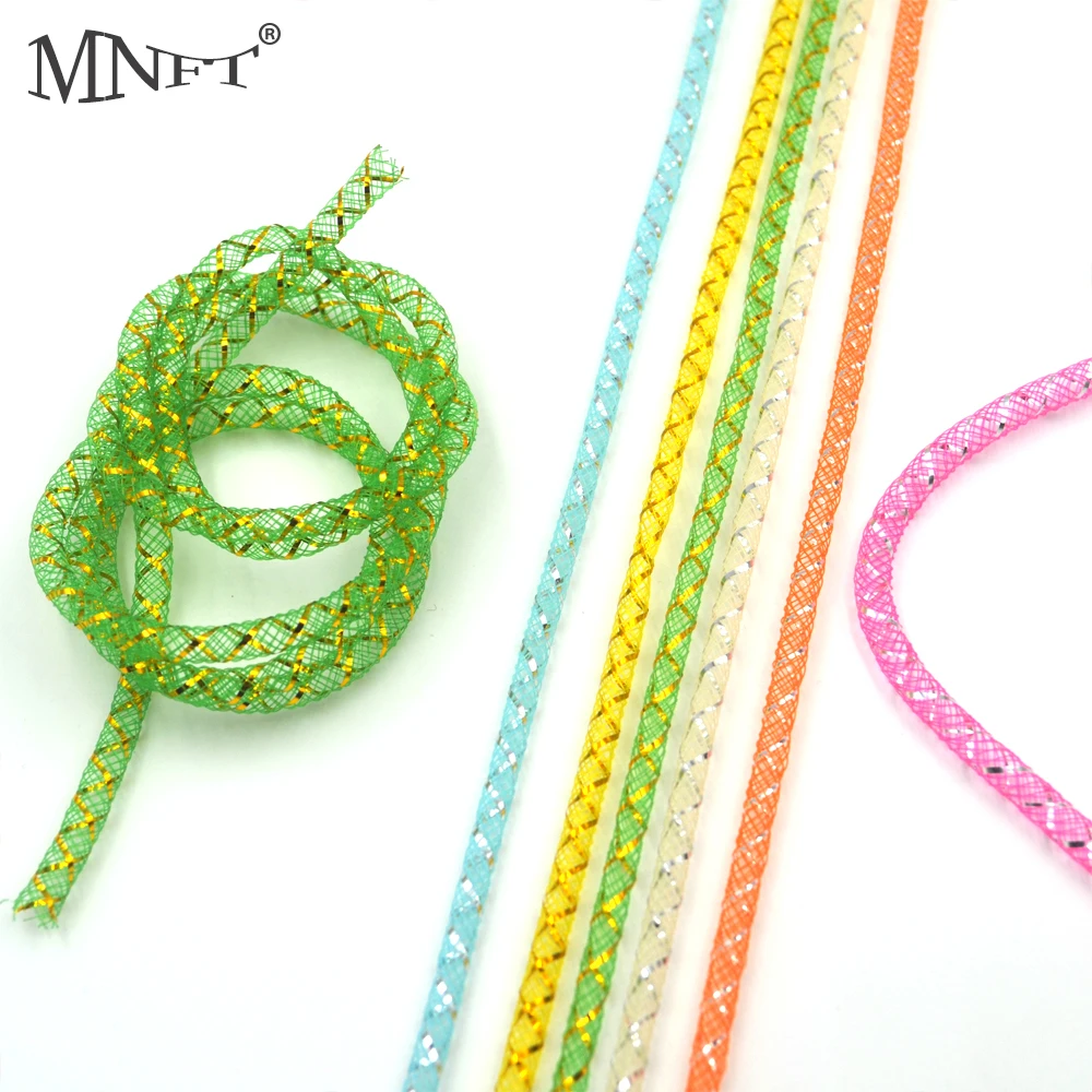 Mnft 6 Pezzi Sei Colori Fly Legatura Oro Argento Tubo Maglia Corpo Di Pesce Materiale Flash Per La Pesca