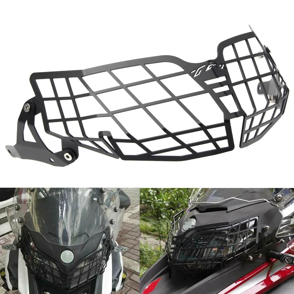 For Benelli Trk502 Dirt Bike Motorbike Headlight Grille Guard Head Lamp Light Cover Protector Motorcycle Accessories Steel