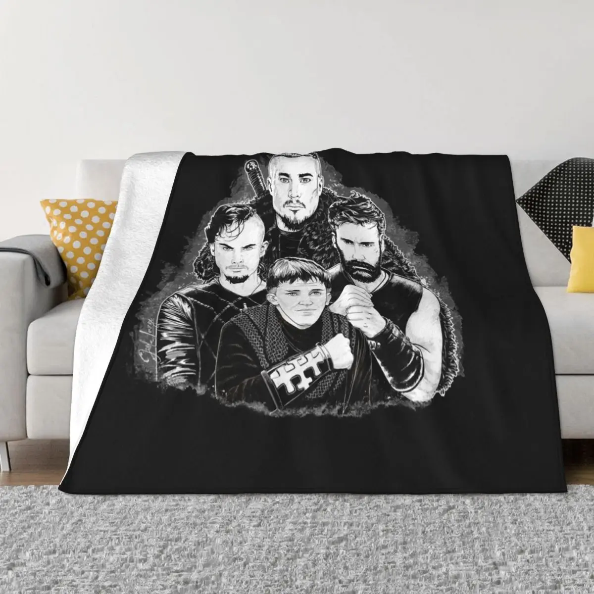 Mens Womens The Last In Kingdom Ritratti Regali Movie Fans Throw Blanket Bed Heavy To Sleep Coperte Mobili