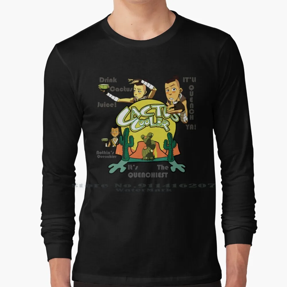 Cactus Juice Cactus Cooler T Shirt 100% Puro Cotone Sokka L'Ultimo Airbender Cactus Juice Cactus Cooler Cactus L'Ultimo
