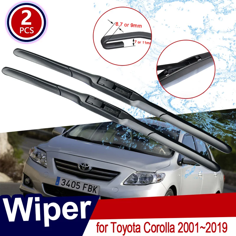 2X Per Toyota Corolla 2001 ~ 2019 E120 E130 Ar10 E121 E160 E170 2002 2003 Accessori Per Auto Parabrezza Tergicristalli Wagon Berlina Saloon