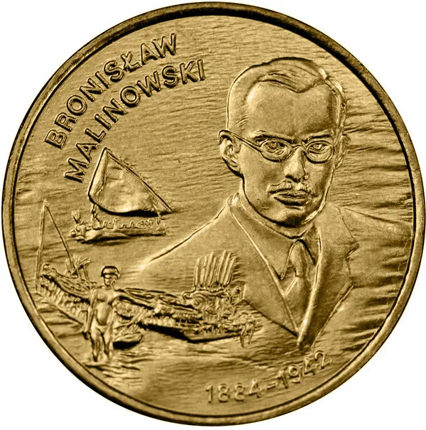 Moneta Commemorativa Polish 2002 Anthologst Malinowski 2 Zletti